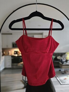Moda-International Women's Red Cami Tank